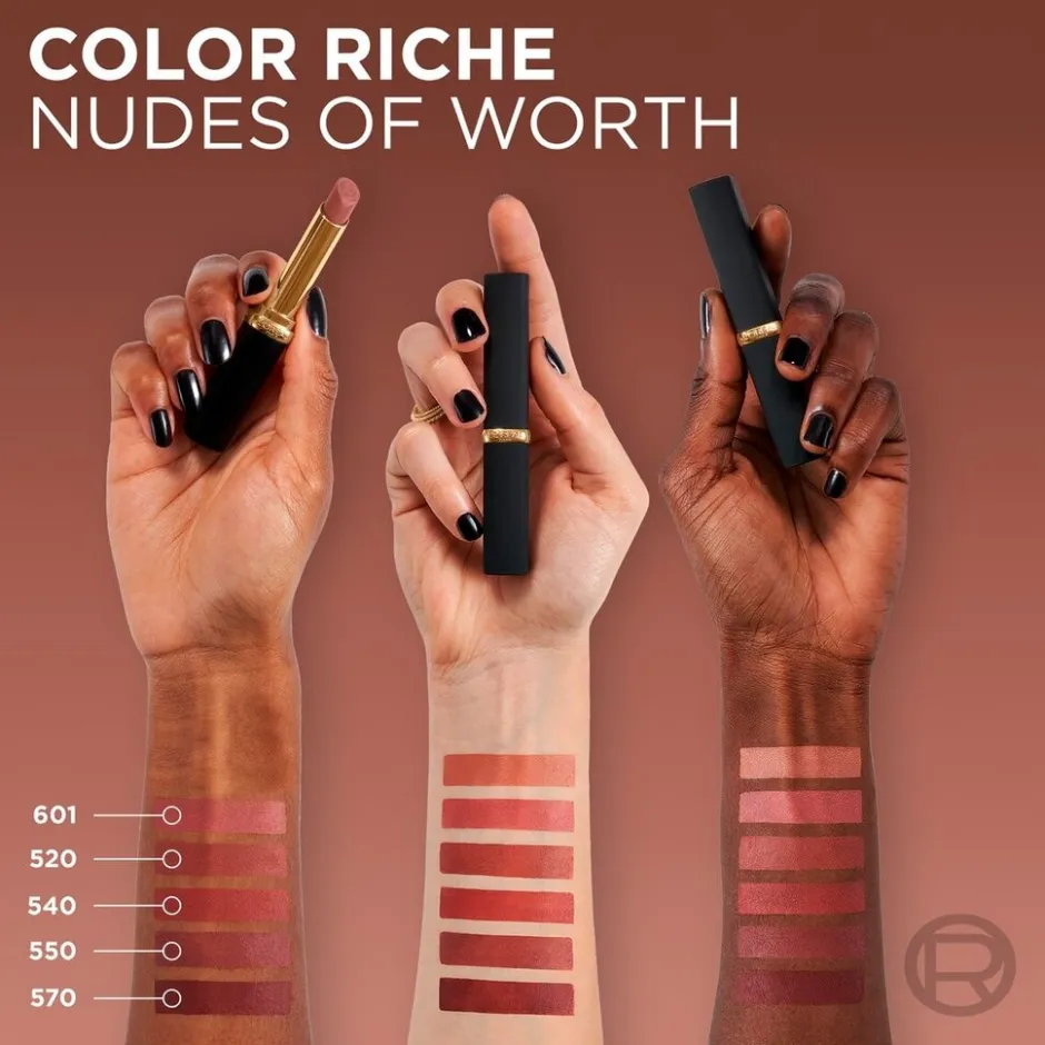 Hot L'Oreal L'Oréal Paris Color Riche 570 Worth It Intense Intense Volume Matte Lippenstift