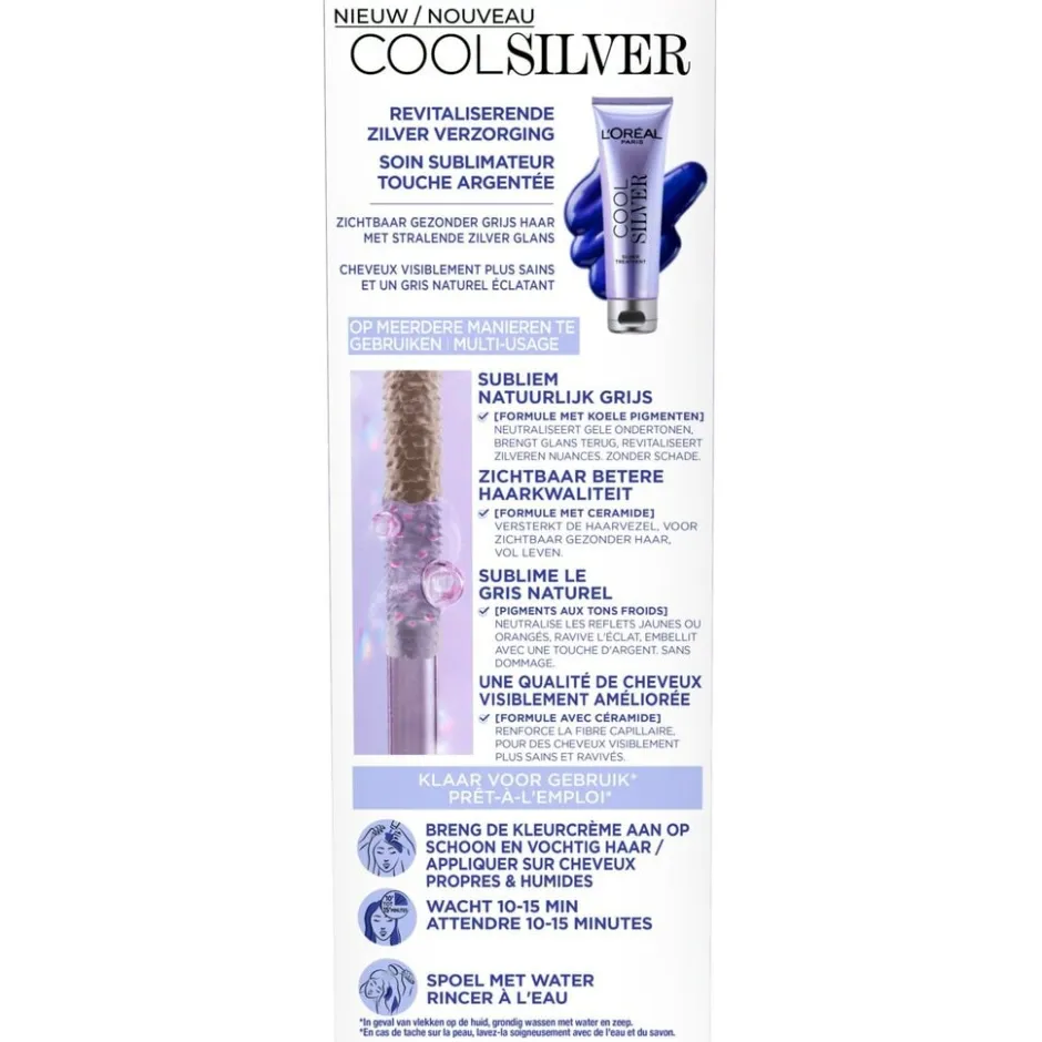 Discount Cool Silver L'Oréal Paris 1 Puur Wit Revitaliserende Zilver Verzorging