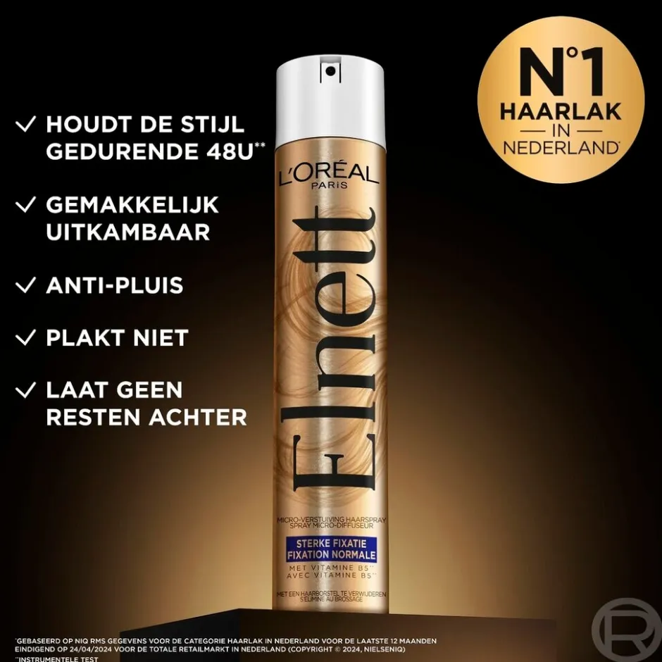 Elnett L'Oréal Paris Satin Sterke Fixatie Haarlak
