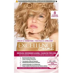 Best Excellence L'Oréal Paris Crème 8 Lichtblond Permanente Haarverf