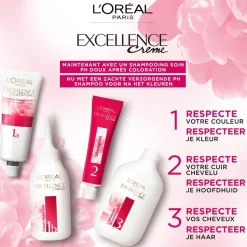 Sale Excellence L'Oréal Paris Crème 6 Donkerblond Permanente Haarverf