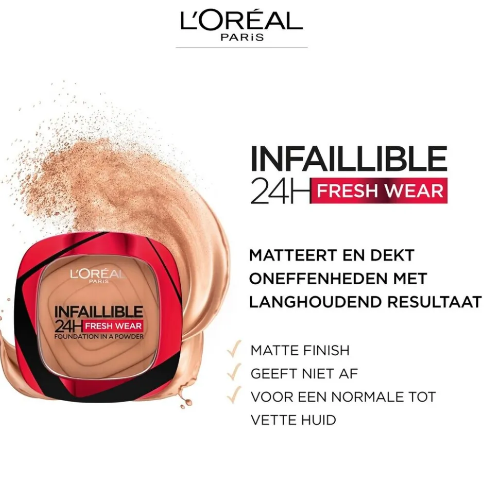 Sale L'Oreal L'Oréal Paris Infaillible 24H Fresh Wear 245 Golden Honey Foundation in a Powder