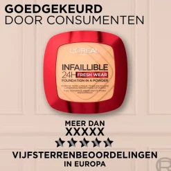 Outlet L'Oreal L'Oréal Paris Infaillible 24H Fresh Wear 220 Sand Foundation in a Powder