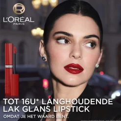 Discount L'Oreal L'Oréal Paris Infaillible Laque Resistance 415 Red Bisou Lippenstift