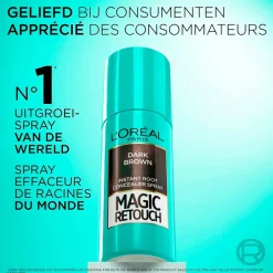 Magic Retouch L'Oréal Paris Zwart Camouflerende Uitgroeispray