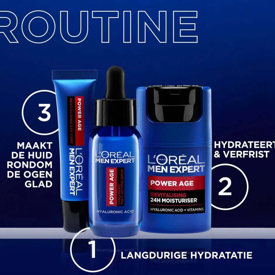 Outlet L'Oreal Paris Men Expert L'Oréal Paris Men Expert Power Age Serum met Hyaluronzuur