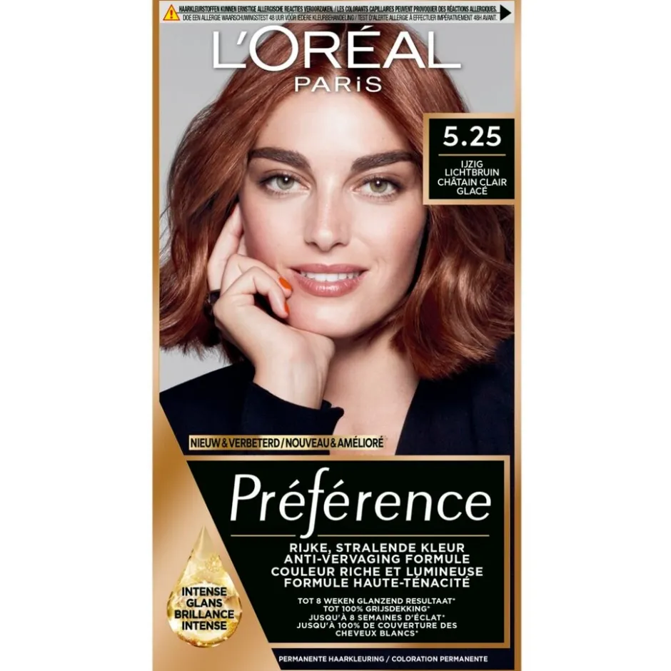 Preference L'Oréal Paris Préférence 5.25 IJzig Lichtbruin Permanente Haarkleuring