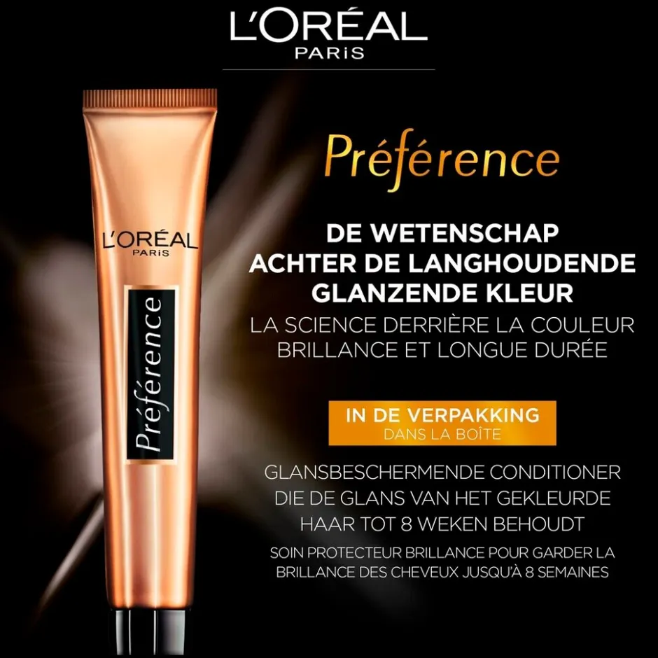 Online Preference L'Oréal Paris Préférence 5.21 Koel Lichtbruin Permanente Haarkleuring