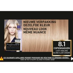 Outlet Preference L'Oréal Paris Préférence 8.1 Licht Asblond Haarkleuring