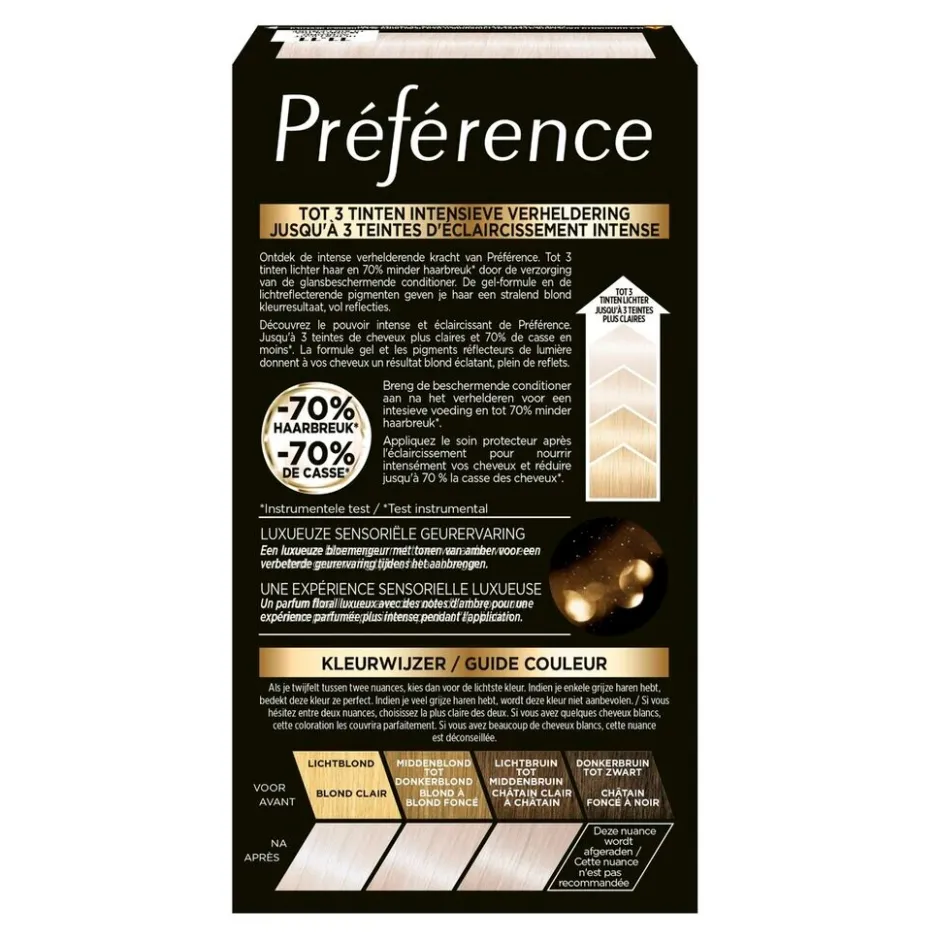 Sale Preference L'Oréal Paris Préférence Le Blonding 11.11 Ultra Licht Asblond Permanente Haarkleuring