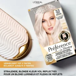 Sale Preference L'Oréal Paris Préférence Le Blonding 11.11 Ultra Licht Asblond Permanente Haarkleuring