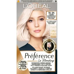 Outlet Preference L'Oréal Paris Préférence Le Blonding 11.21 Ultra Licht Parelmoer Asblond Permanente Haarkleuring