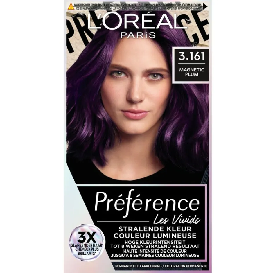 Sale Preference L'Oréal Paris Préférence Les Vivids 3.161 Magnetic Plum Permanente Haarkleuring
