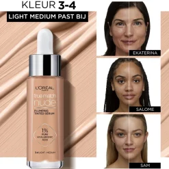 Discount L'Oreal L'Oréal Paris True Match Nude 3-4 Light Medium Plumping Tinted Serum
