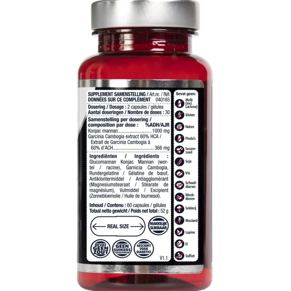 New Lucovitaal Ideaal Gewicht Konjac Mannan Garcinia Cambogia Capsules