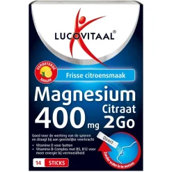 Clearance Lucovitaal Magnesiumcitraat 400Mg 2Go Sticks