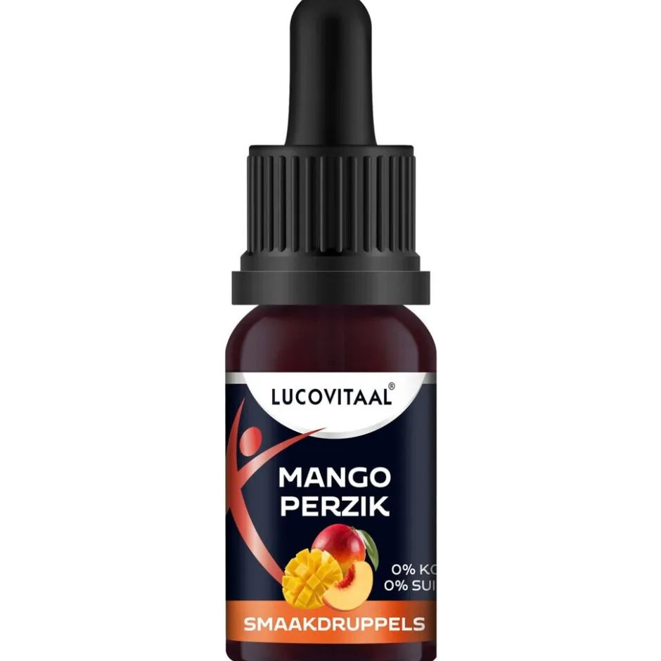 Outlet Lucovitaal Mango Perzik Smaakdruppels
