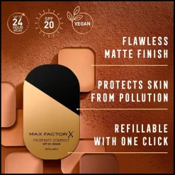 Online Max Factor Facefinity Compact 008 Toffee Refill Foundation