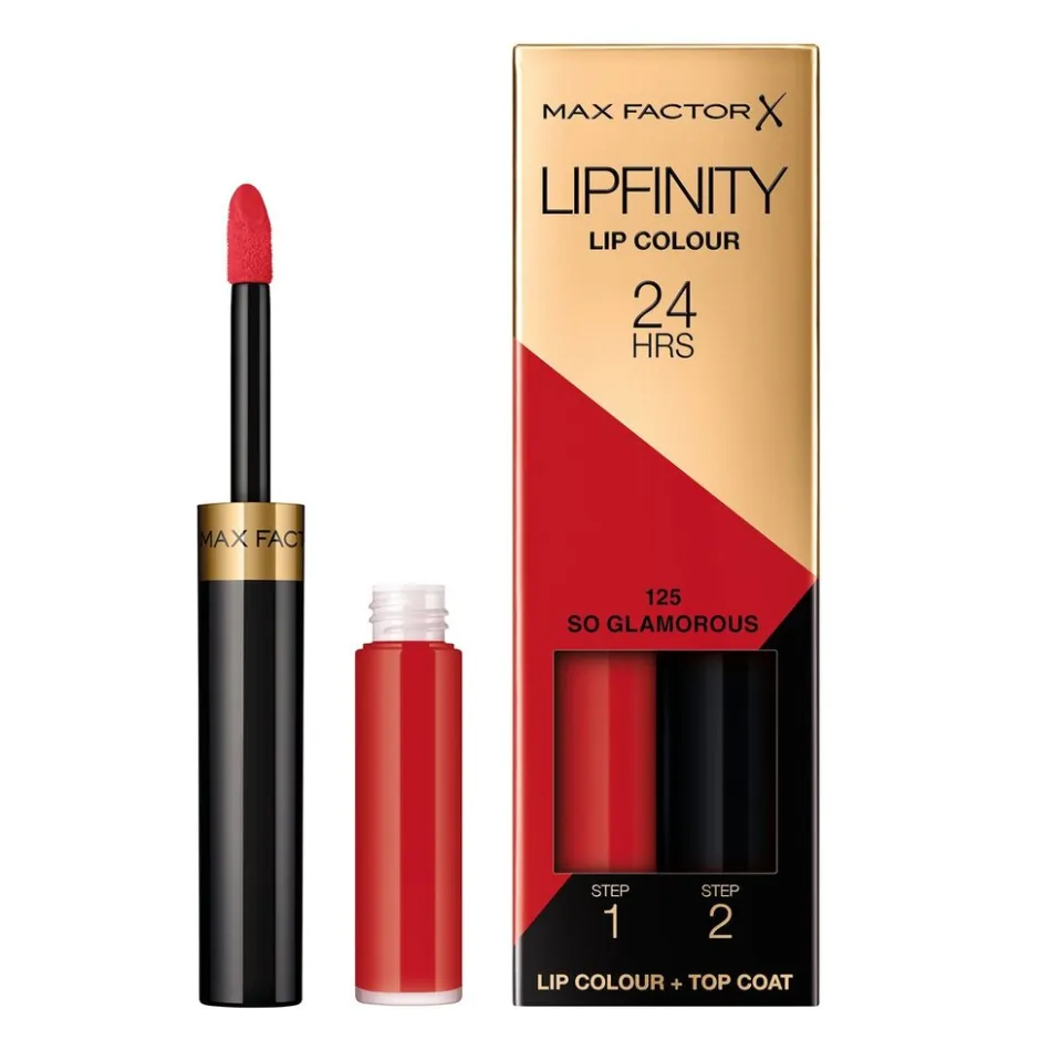 Max Factor Lipfinity Lip Colour 125 So Glamorous 2-Step Longlasting Lipstick
