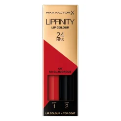 Max Factor Lipfinity Lip Colour 125 So Glamorous 2-Step Longlasting Lipstick