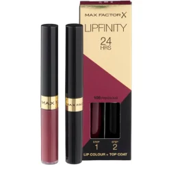 Sale Max Factor Lipfinity Lip Colour 108 Frivolous 2-Step Longlasting Lipstick