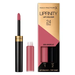 Sale Max Factor Lipfinity Lip Colour 020 Angelic 2-Step Longlasting Lipstick