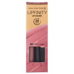 Online Max Factor Lipfinity 2-Step 001 Pearly Nude Long Lasting Lipstick