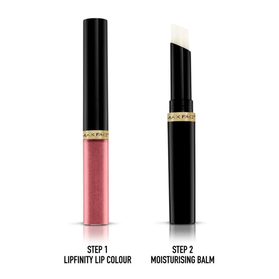 Online Max Factor Lipfinity 2-Step 001 Pearly Nude Long Lasting Lipstick