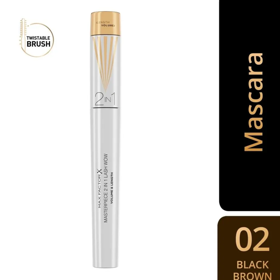 Online Max Factor Masterpiece 2-in-1 Lash Wow Brown Mascara