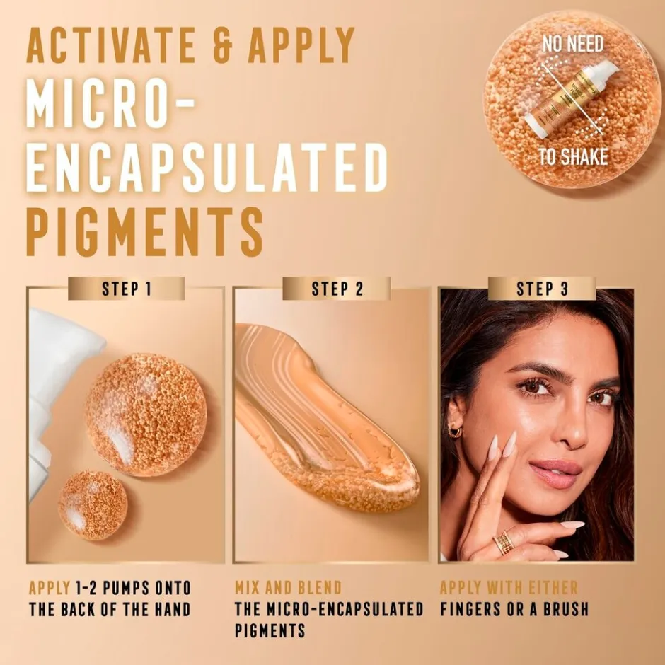 New Max Factor Miracle Pure 3 Light Hydratint Essence Foundation