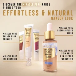 Hot Max Factor Miracle Pure 001 Light-to-Medium Golden Glow Bronzer