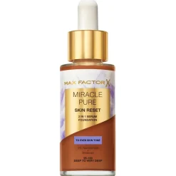 Sale Max Factor Miracle Pure Skin Reset 95-100 Deep to Very Deep 2-in-1 Serum Foundation