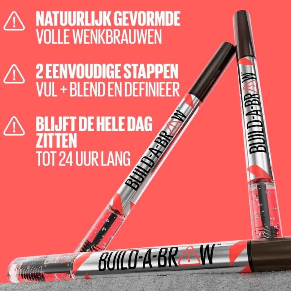 Sale Maybelline New York Build-A-Brow 255 Soft Brown Wenkbrauwpotlood en -Gel