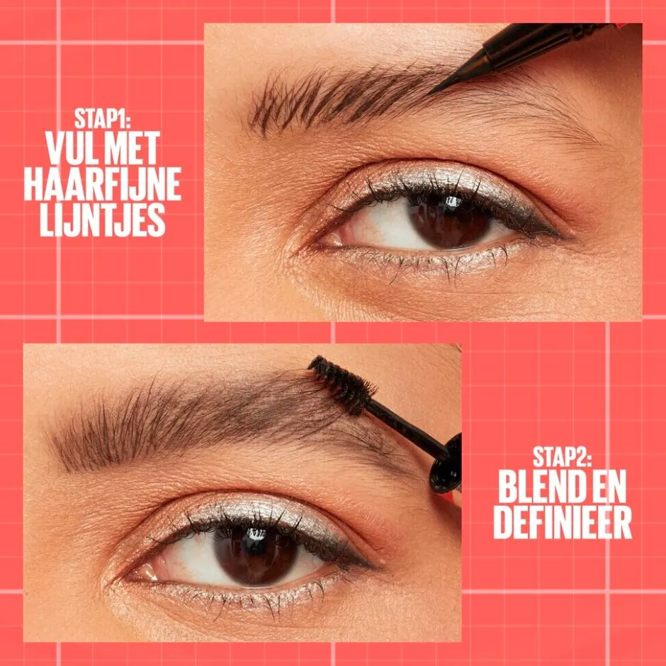 New Maybelline New York Build-A-Brow 257 Medium Brown Wenkbrauwpotlood en -Gel