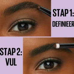 Maybelline New York Express Brow Duo 02 Medium Brown Wenkbrauwpotlood