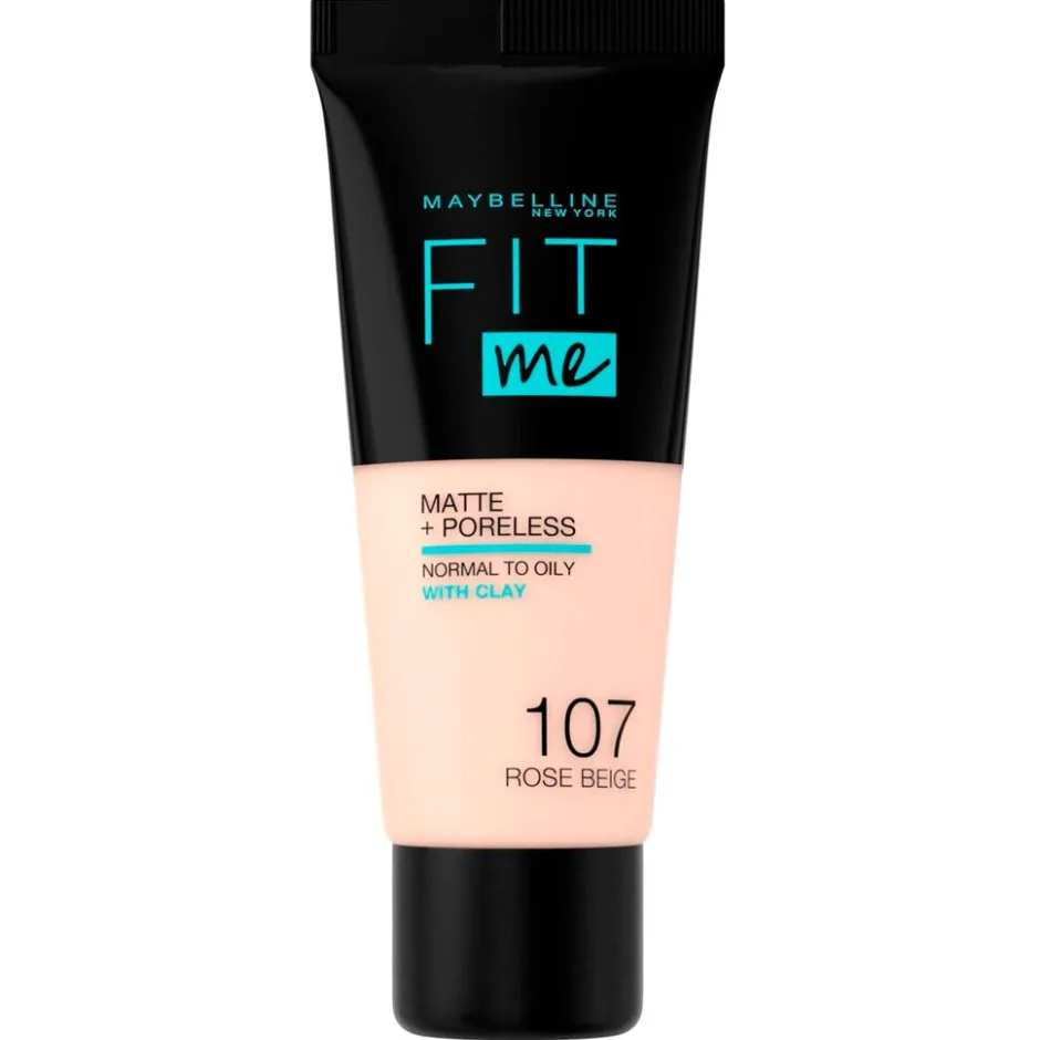 Outlet Maybelline New York Fit Me Matte & Poreless 107 Rose Beige Foundation