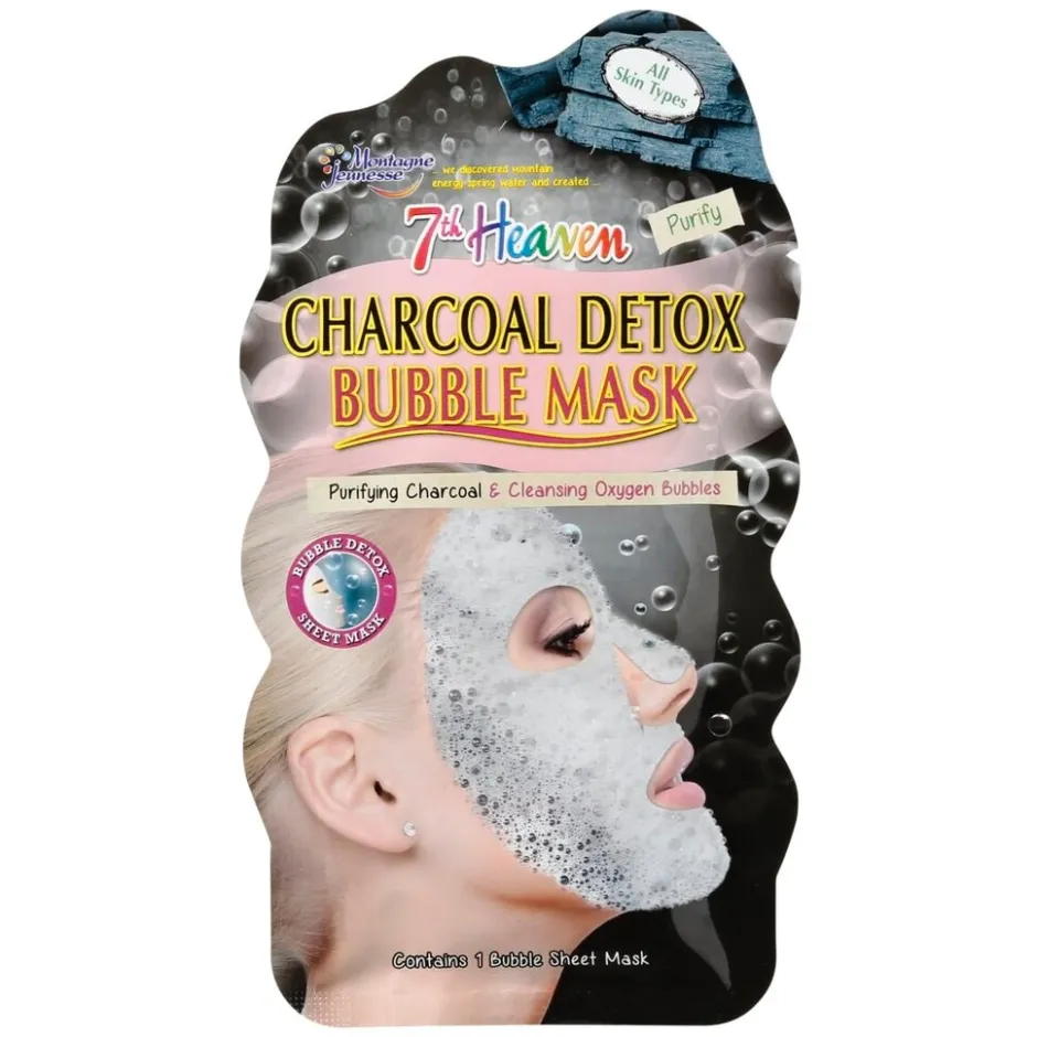 Online 7th Heaven Montagne Jeunesse Charcoal Detox Bubble Sheet Mask