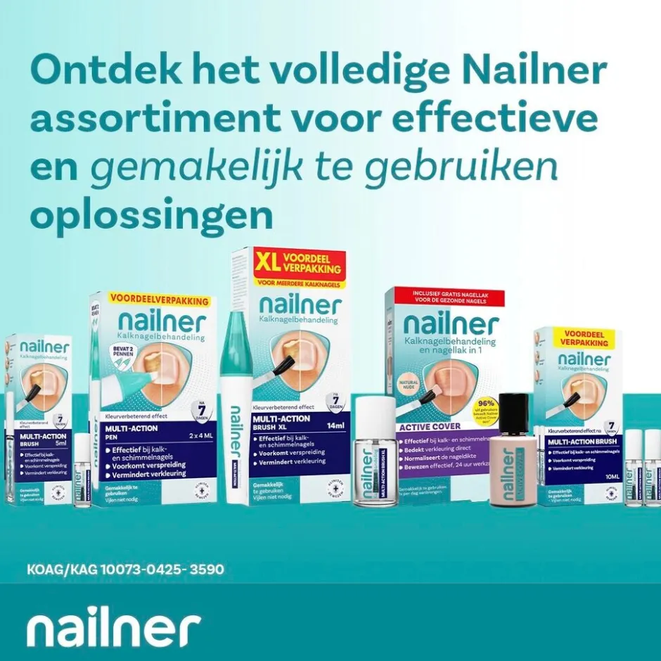 Outlet Nailner Active Cover Kalknagelbehandeling en Nagellak