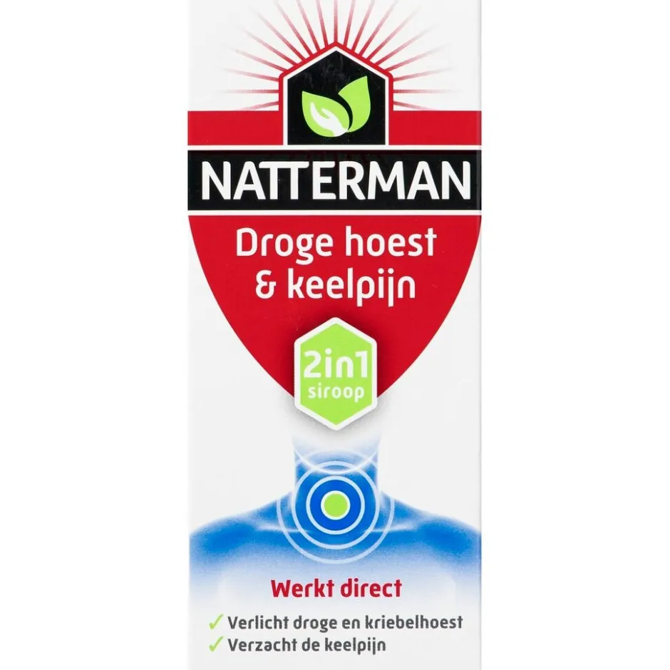 Natterman Droge Hoest & Keelpijn 2-in-1 Siroop
