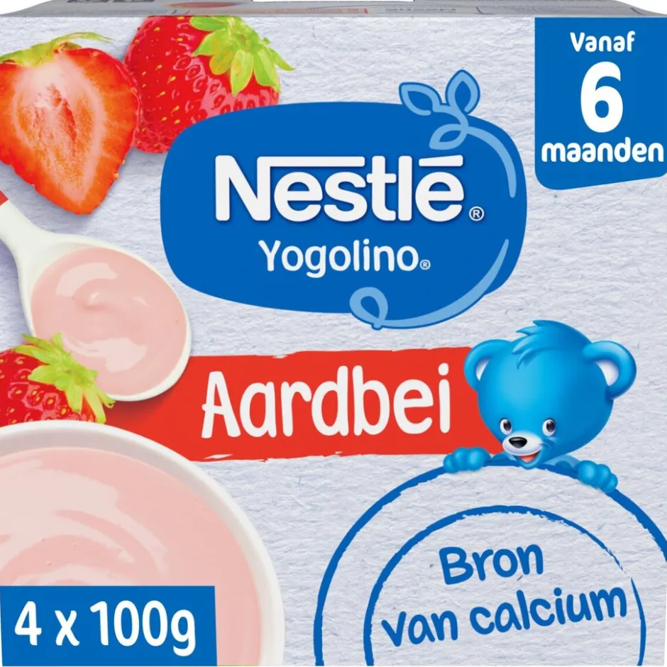 Online Nestle Nestlé Yogolino 6+M Aardbei Babydessert