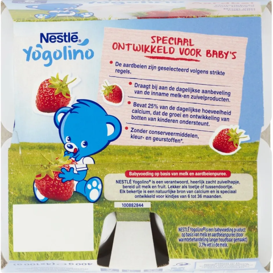 Online Nestle Nestlé Yogolino 6+M Aardbei Babydessert