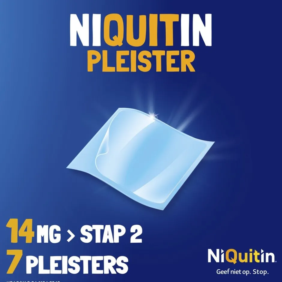 Hot Niquitin Clear Pleister Stap 2 - 14 mg - Nicotinepleister