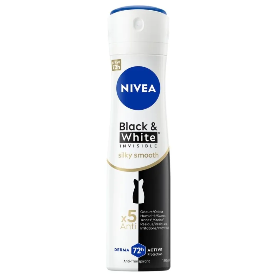 Hot Nivea Black & White Invisible Silky Smooth Antitranspirant Spray