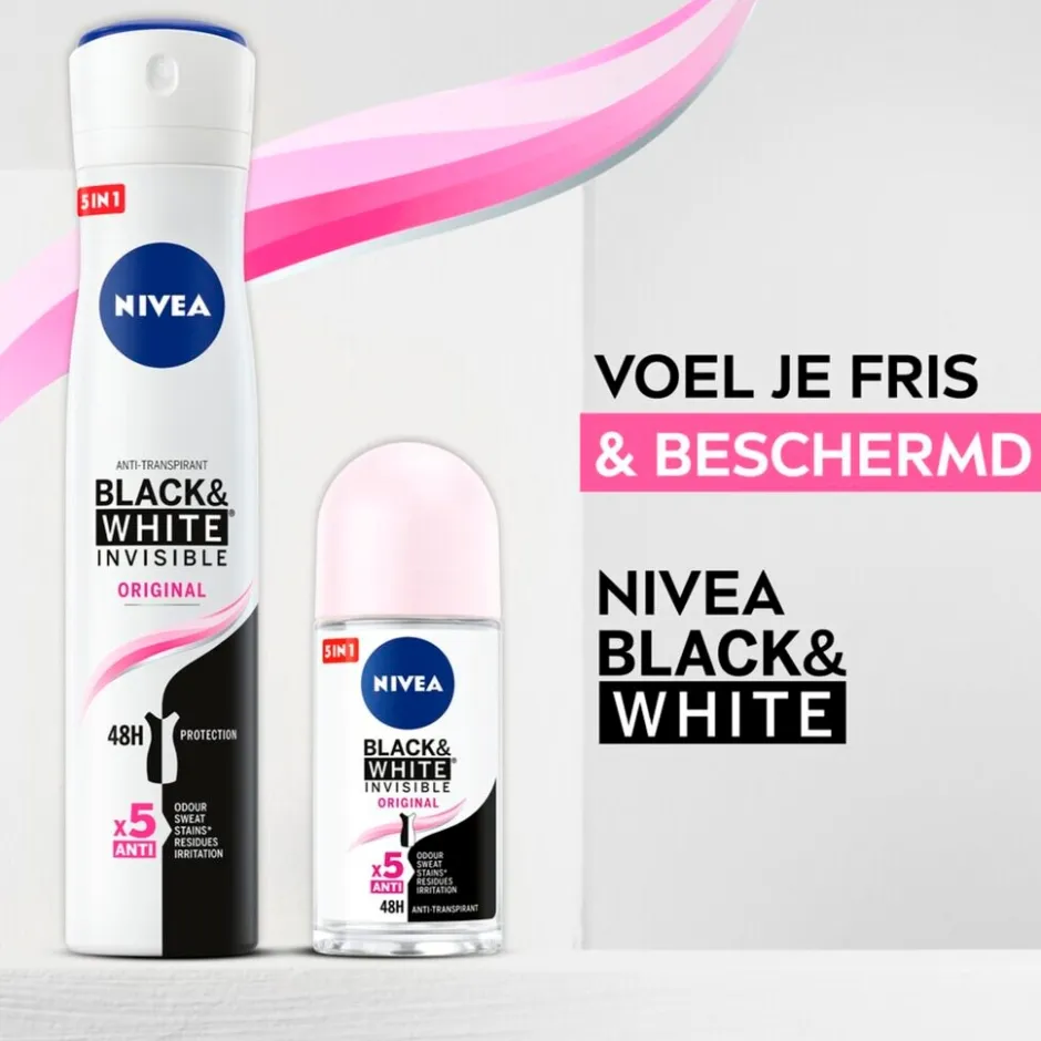Nivea Black & White Invisible Original Antitranspirant Spray