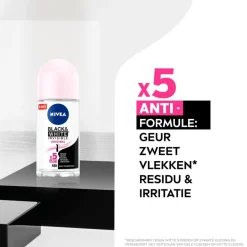 New Nivea Black & White Invisible Original Antitranspirant Roller
