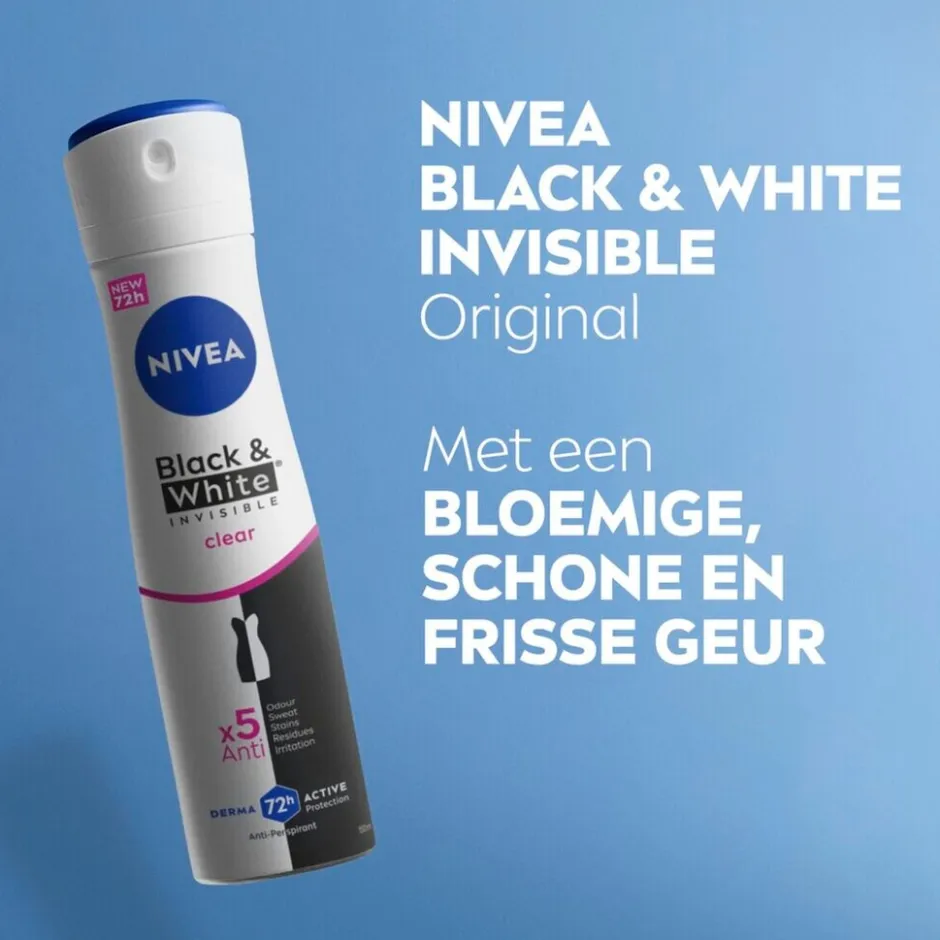 Sale Nivea Black & White Invisible Original Antitranspirant Spray