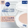 Clearance Nivea Skincare NIVEA Cellular Expert Finish 03 Medium Dark SPF15 3-In-1 Care Cushion Foundation
