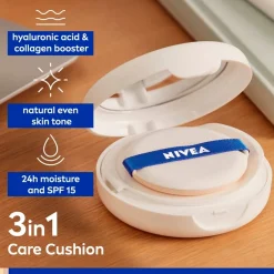 Clearance Nivea Skincare NIVEA Cellular Expert Finish 03 Medium Dark SPF15 3-In-1 Care Cushion Foundation