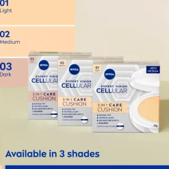 Clearance Nivea Skincare NIVEA Cellular Expert Finish 03 Medium Dark SPF15 3-In-1 Care Cushion Foundation