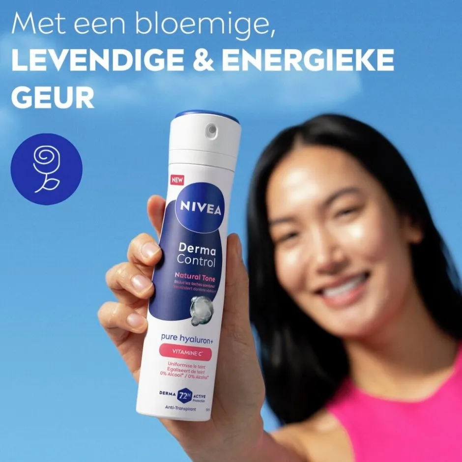 New Nivea Derma Control Natural Tone Antitranspirant Spray